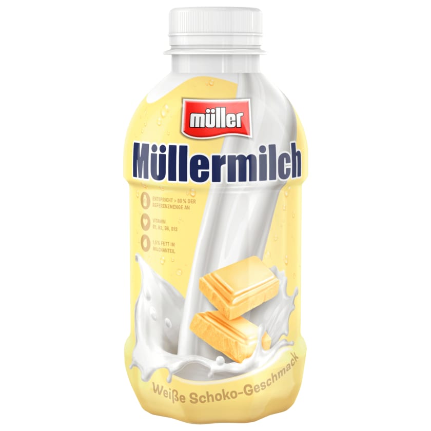 Müller Müllermilch Weiße Schoko-Geschmack 400ml bei REWE online bestellen!