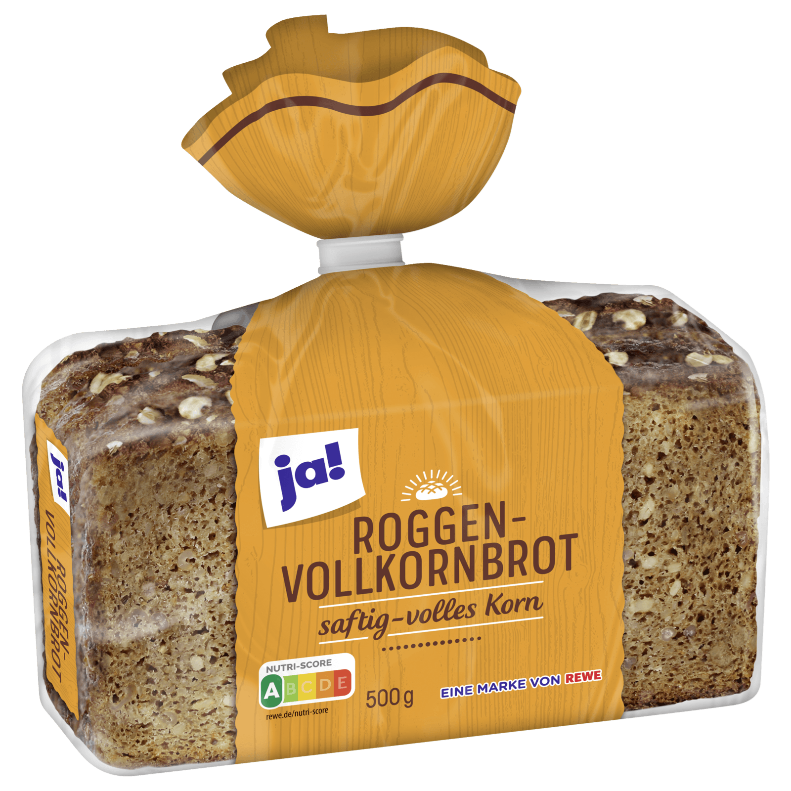 ja! Roggen-Vollkornbrot 500g bei REWE online bestellen!