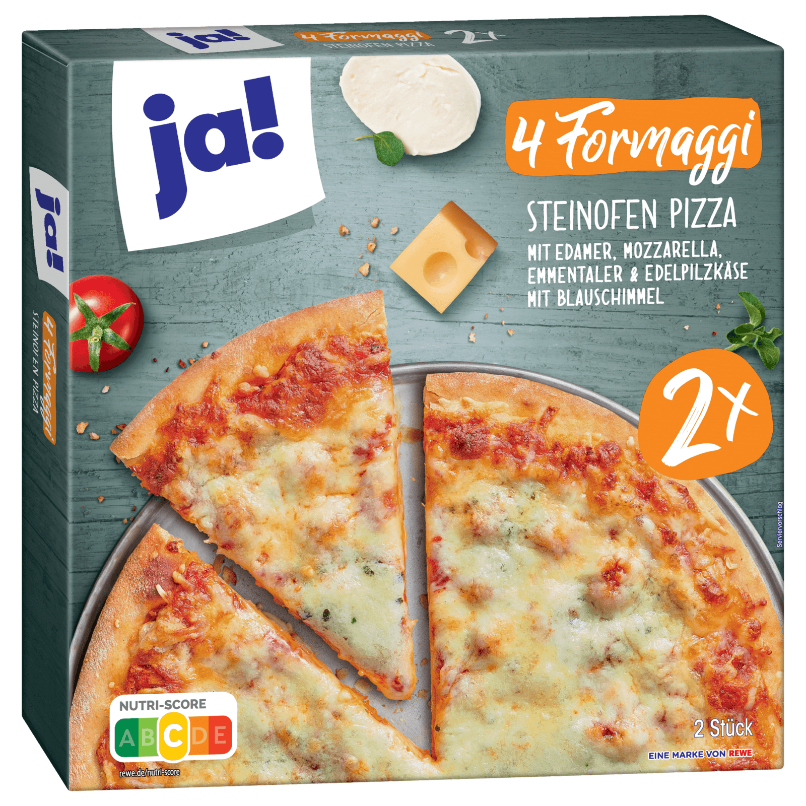 ja! Steinofen Pizza 4 Formaggi 2X340g