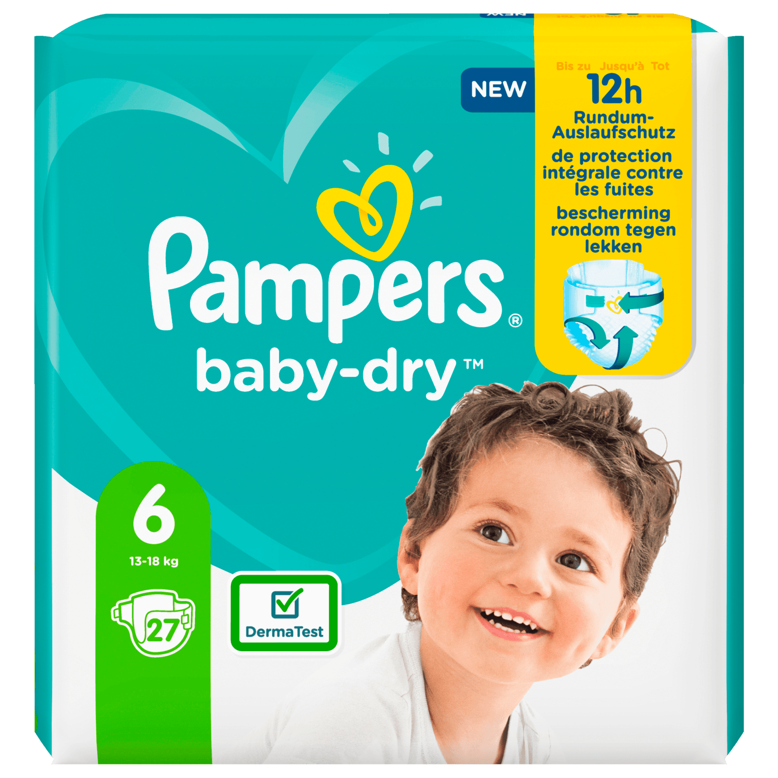 De kamer schoonmaken Bevestigen onderwerp Pampers Baby Dry Gr.6 13-18kg 27 Stück bei REWE online bestellen!