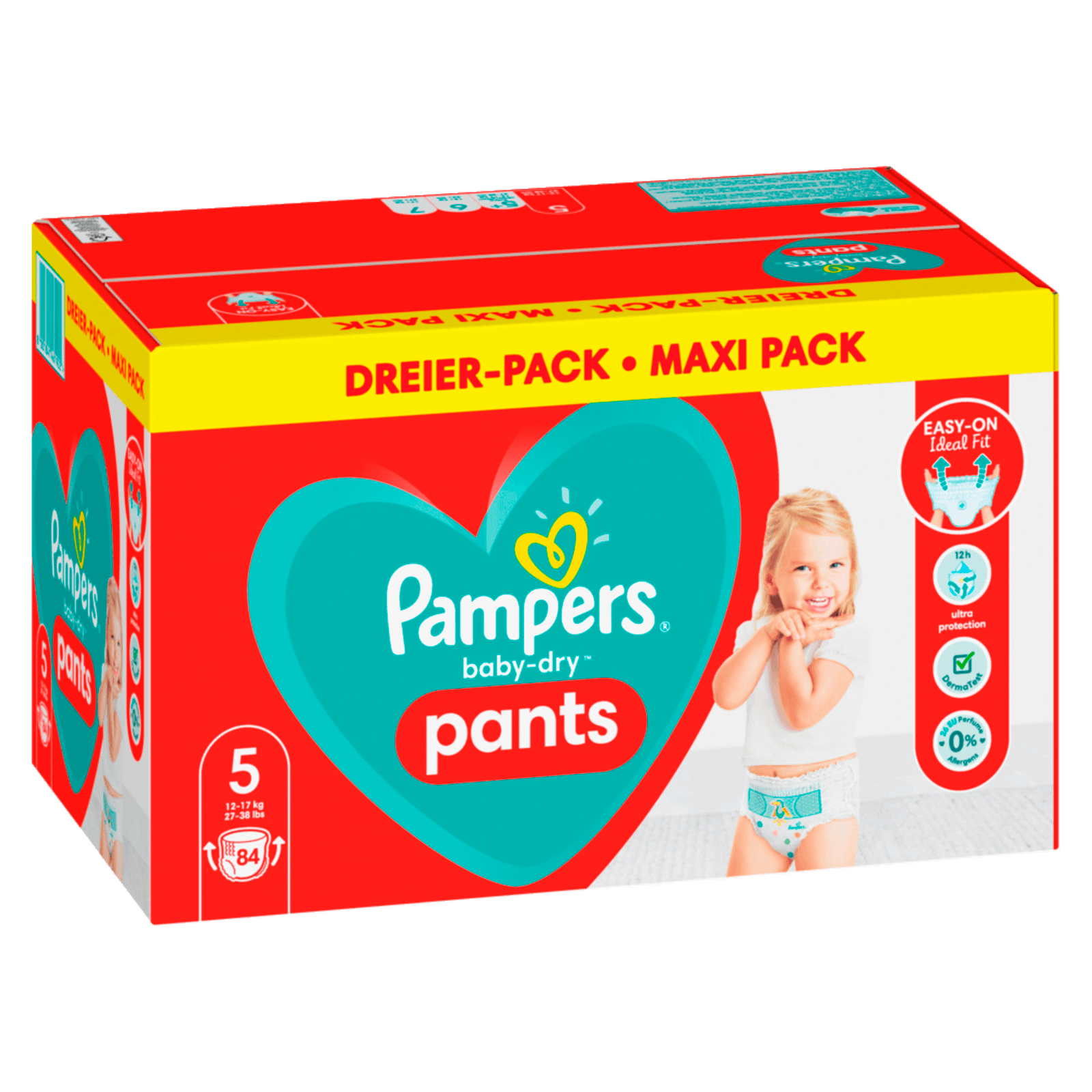 12-17 kg/ 4er Pack Pampers Baby-Dry Pants XXL Pack Gr 104 Höschen Windeln 5 