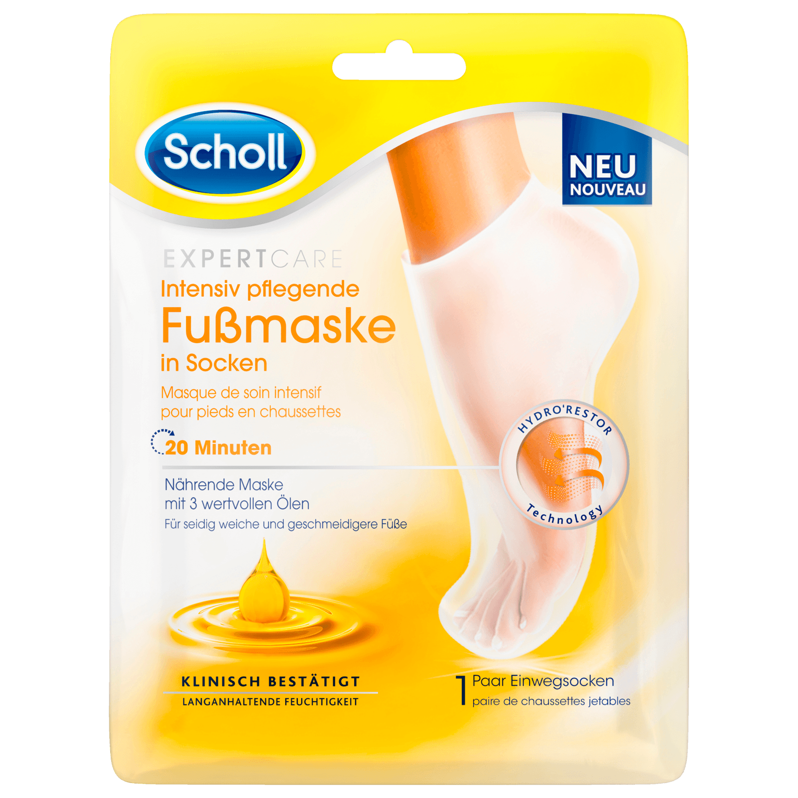 Intensiv 1 bei ExpertCare Fußmaske in Paar REWE online Scholl Socken bestellen! pflegende