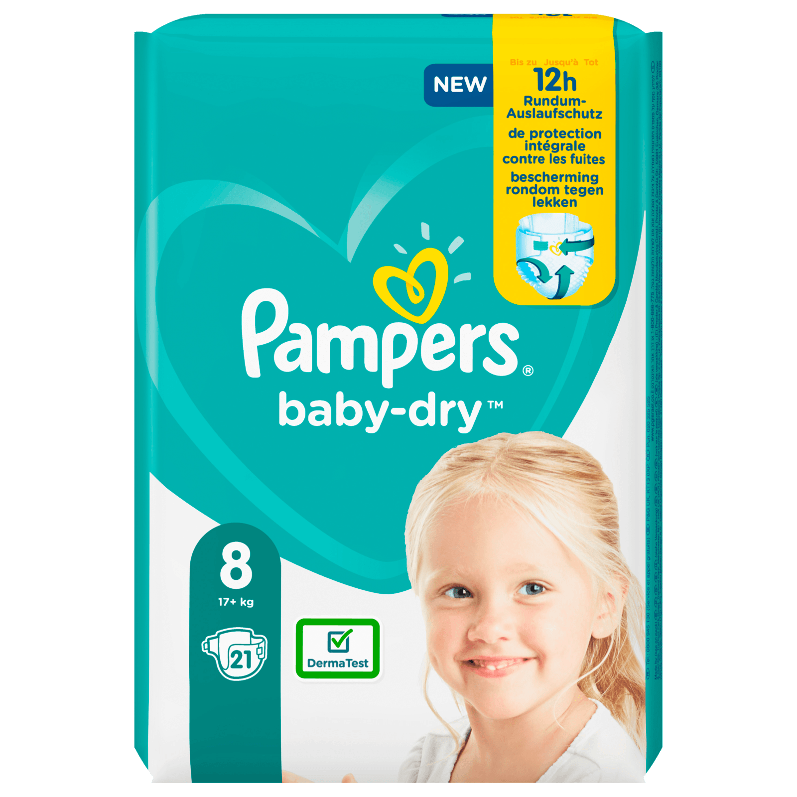 Pampers Baby Dry Gr.8 17+kg 21 Stück
