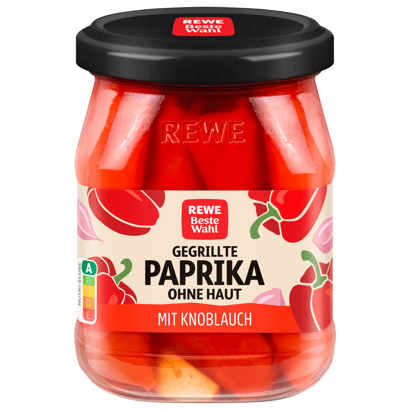 REWE Beste Wahl Gegrillte Paprika mit Knoblauch 320g bei