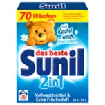 Sunil Vollwaschmittel Pulver mit Kuschelweich Frischeduft 3,85kg, 70WL