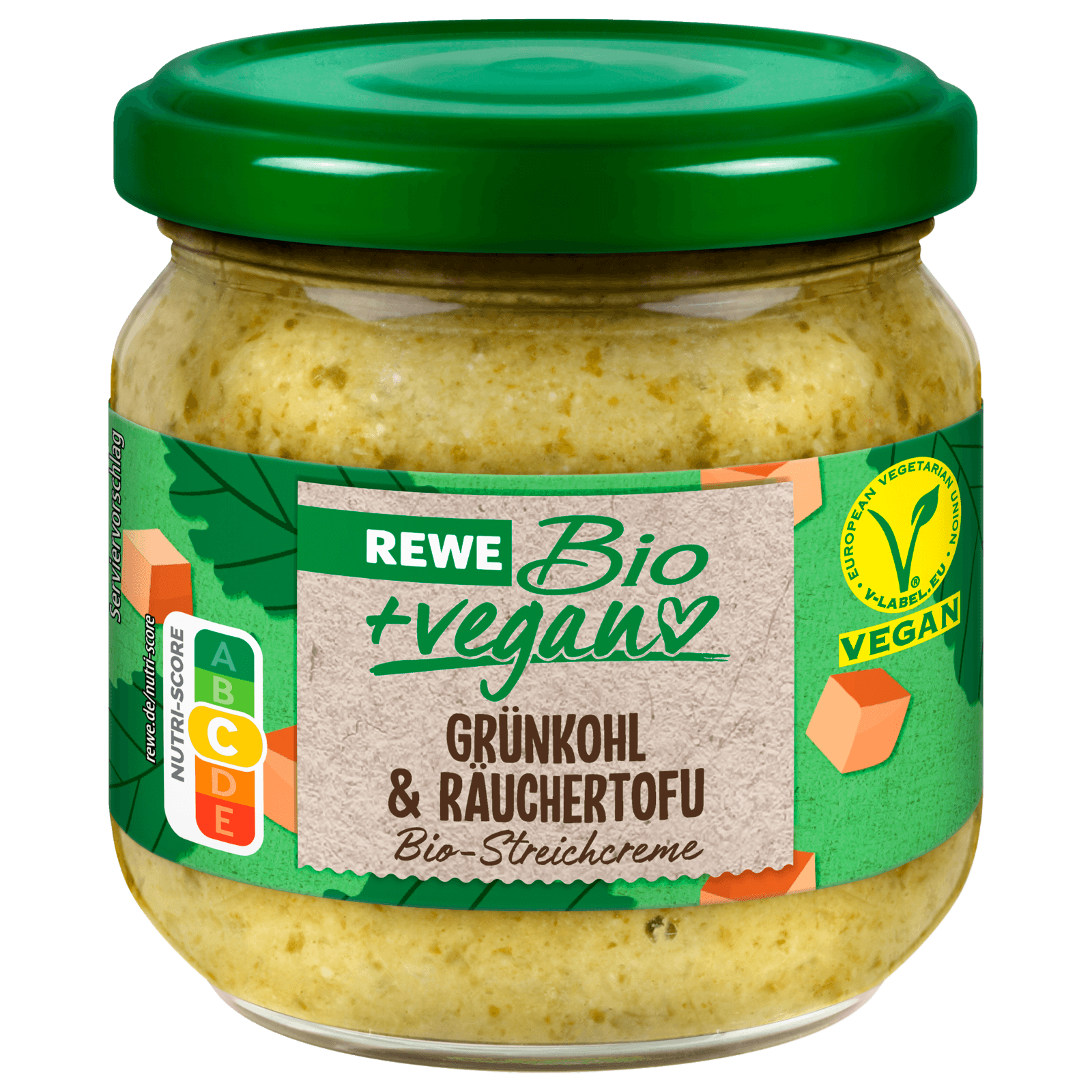 REWE Bio + vegan Streichreme Grünkohl & Räuchertofu 180g