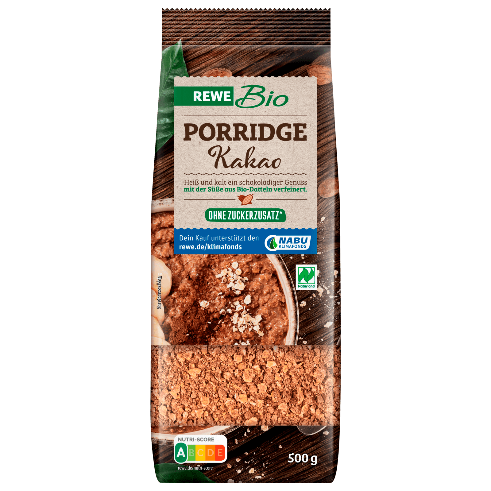 REWE Bio Porridge Kakao 500g