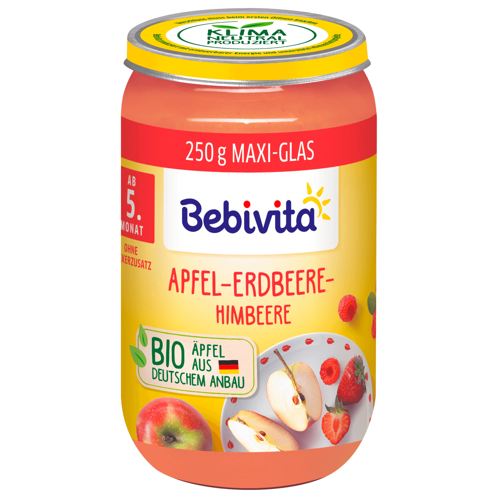 Bebivita Bio Apfel Erdbeere Himbeere 250g