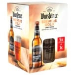 Warsteiner Brewers Gold +1x 0,3l Glas 5x0,5l