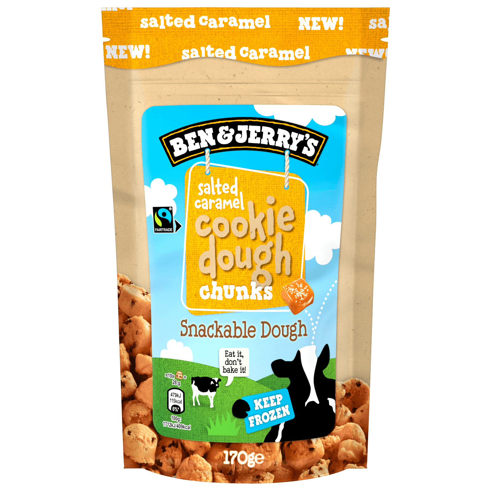 Ben & Jerry's Salted Caramel Cookie Dough Chunks 20g bei REWE ...