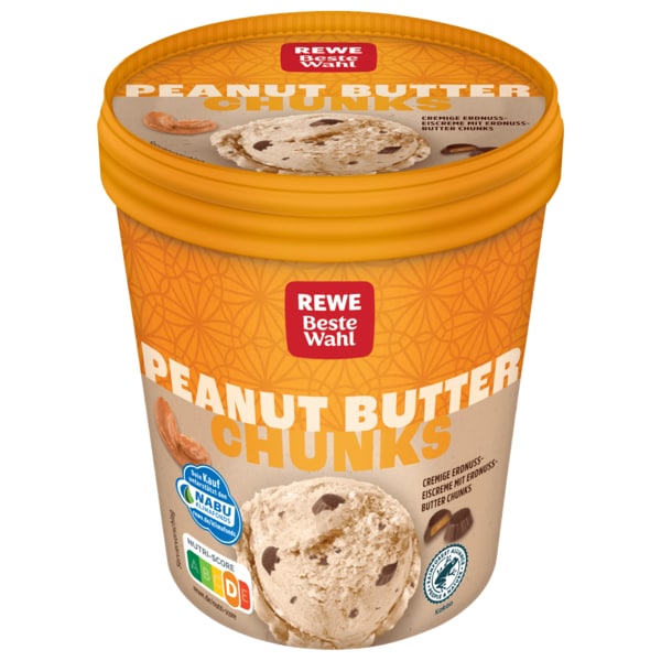 REWE Beste Wahl Eis Peanut Butter Chunks...