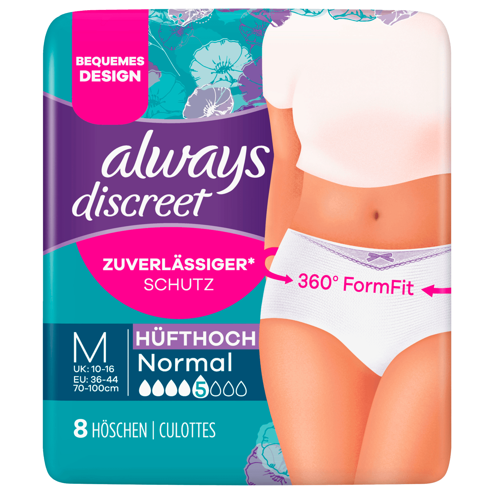 Always Discreet Inkontinenz Einlagen Pants Normal M 8 Stück bei REWE online  bestellen!