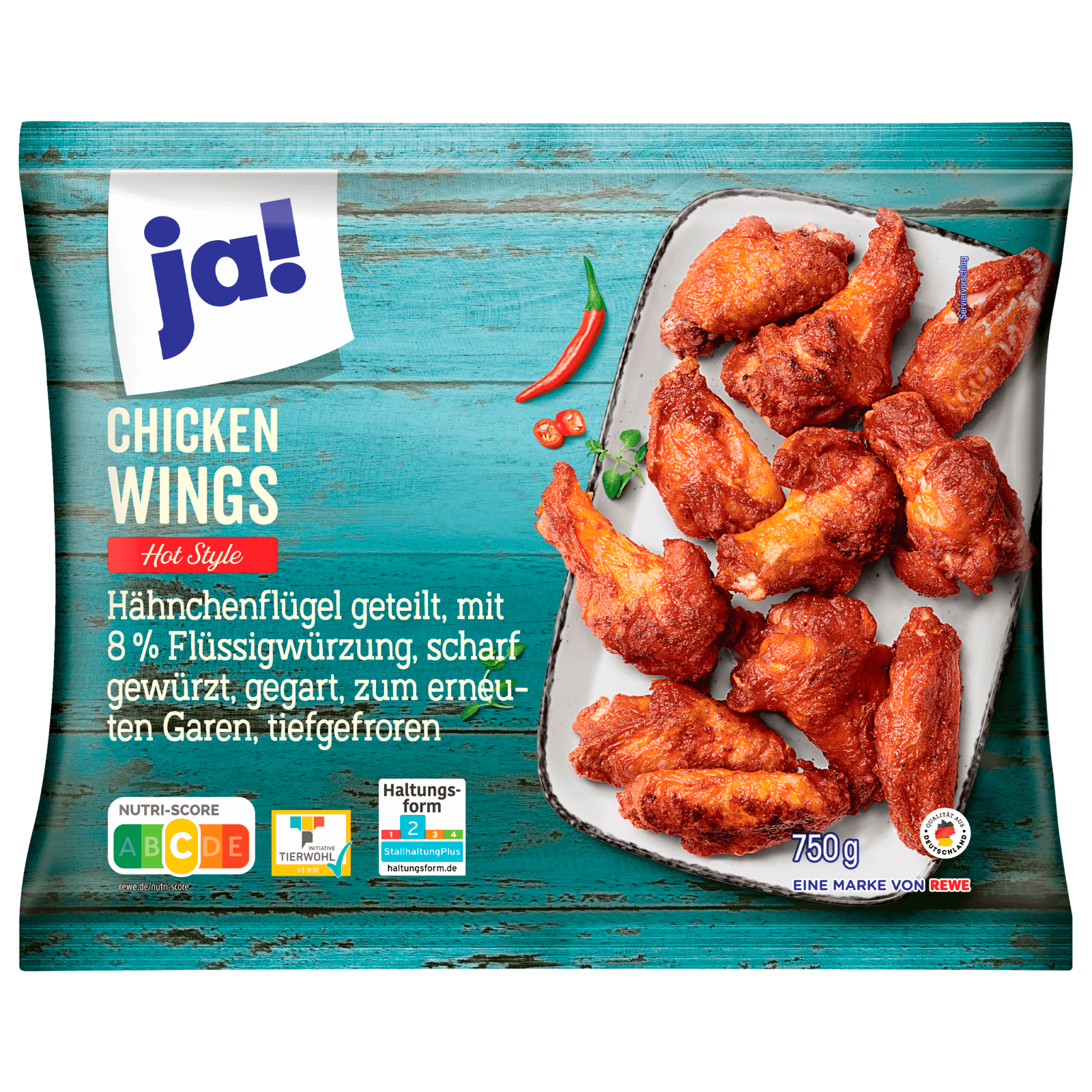 ja! Chicken Wings Hot Style 750g