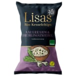 Lisa's Bio-Kesselchips Sauerrahm & Frühlingszwiebel 125g