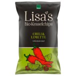Lisa's Bio Kesselchips Chili & Limette 125g