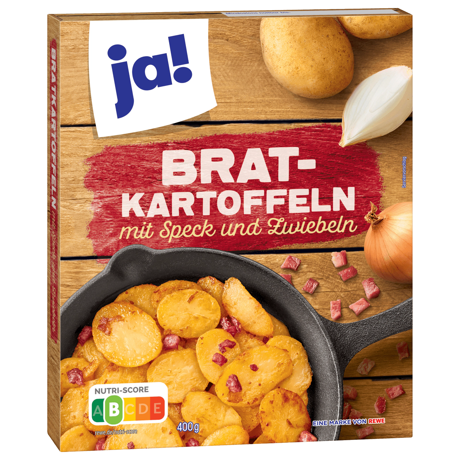 ja! Bratkarotffeln mit Speck und Zwiebeln 400g