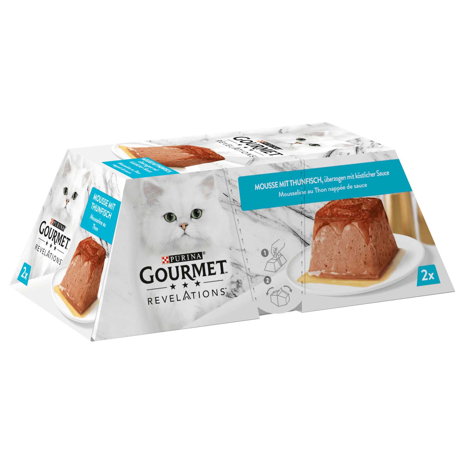 Purina Gourmet Revelations Mousse mit Thunfisch 2x57g