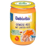 Bebivita Bio Gemüse-Reis mit zarter Pute 220g