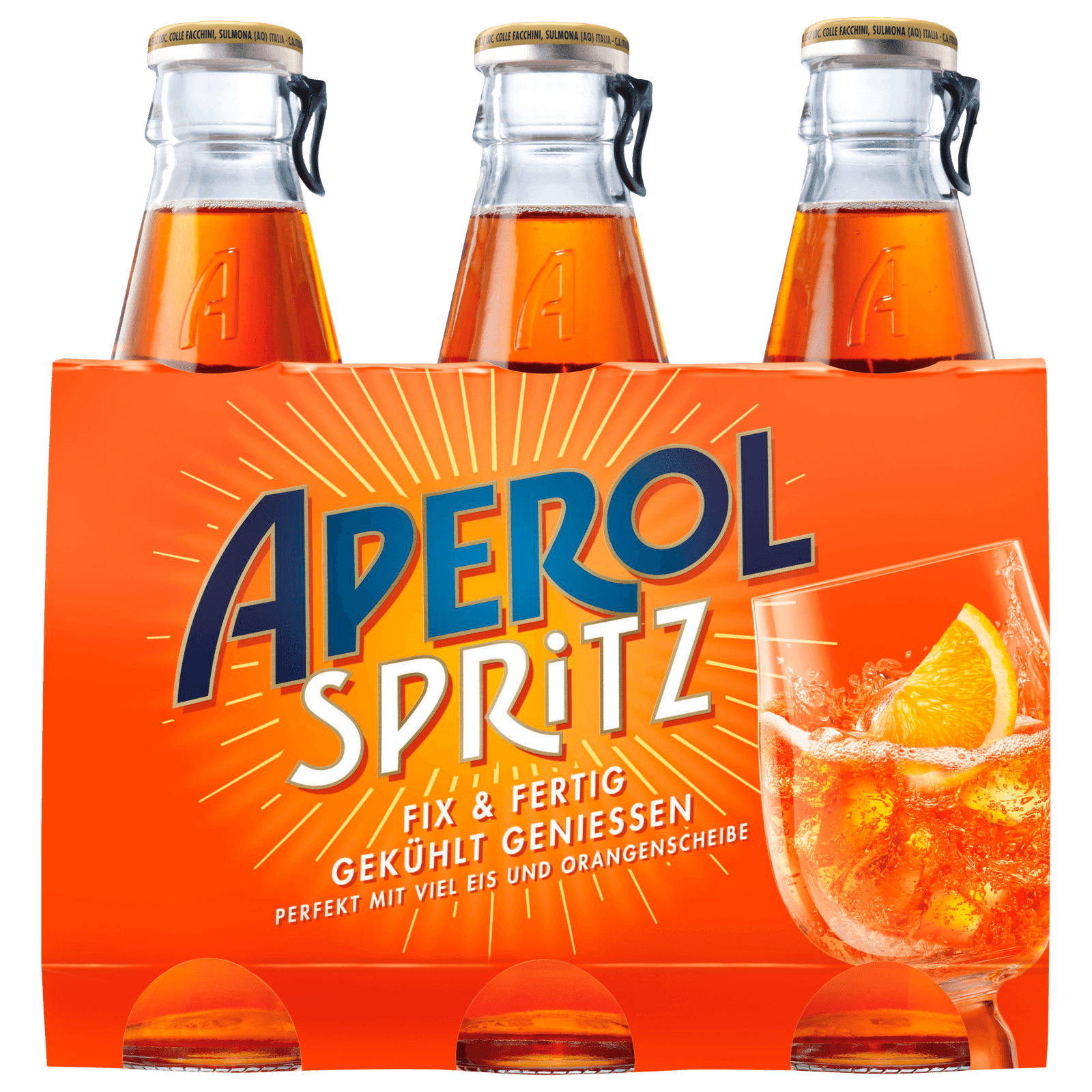 Aperol Spritz Perfekt gemixt 3x175ml bei REWE online bestellen! | Spirituosenpakete