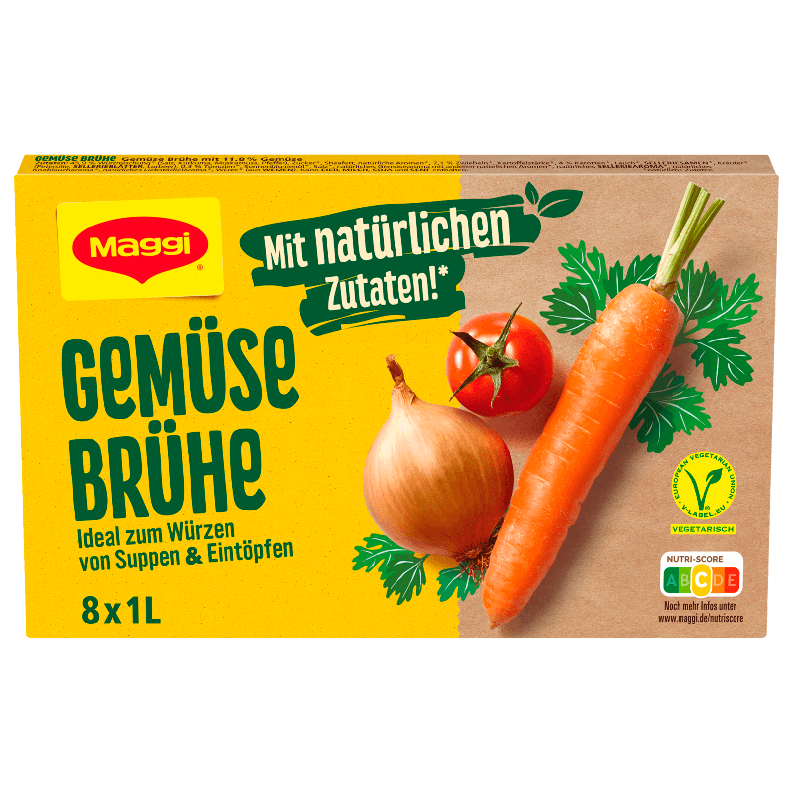 Maggi Gemüse Brühe 168g, ergibt 8x1l bei REWE online bestellen!