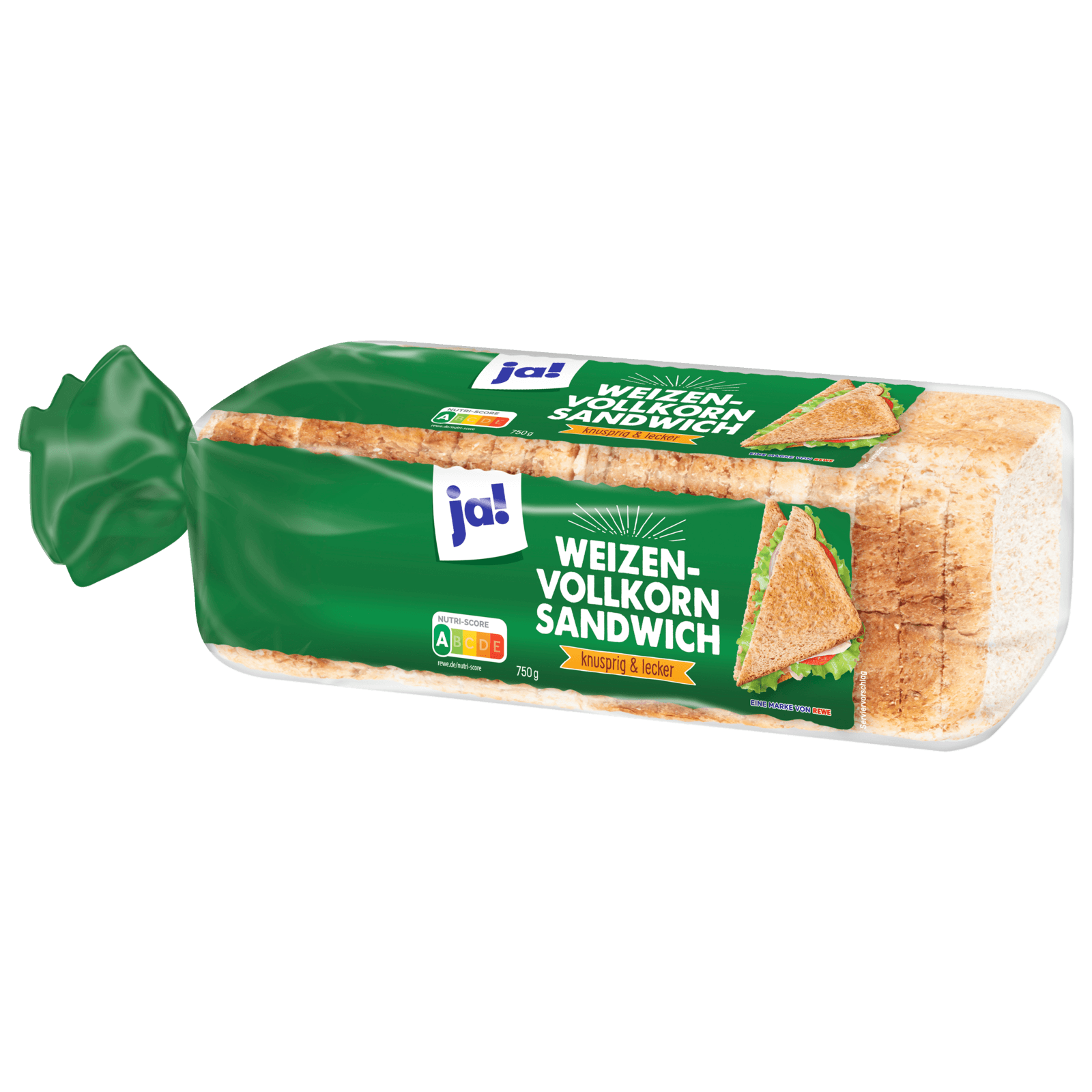 ja! Toastbrot Weizenvollkornsandwich 750g bei REWE online bestellen!