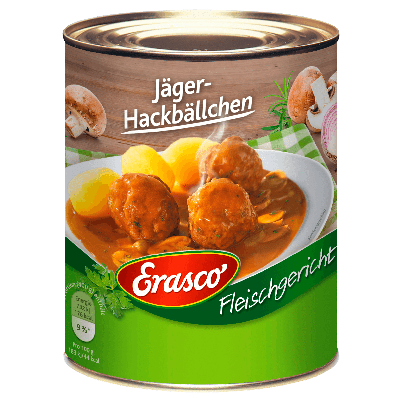 Erasco Fleischgerichte Jäger-Hackbällchen in herzhafter Sauce 800g bei ...