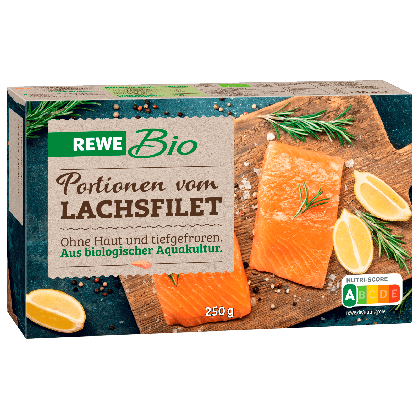 REWE Bio Portionen vom Lachsfilet 250g