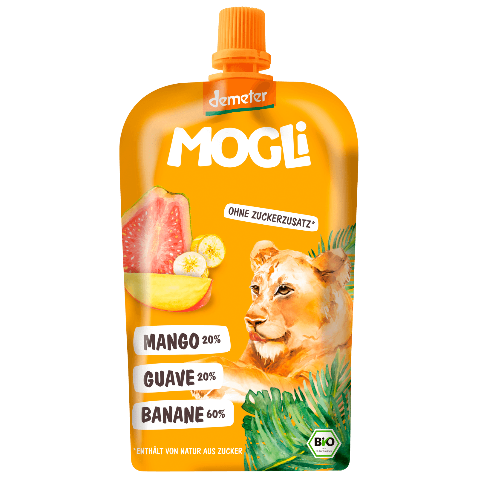 Mogli Bio Demeter Quetschie Mango Guave Banane 120g