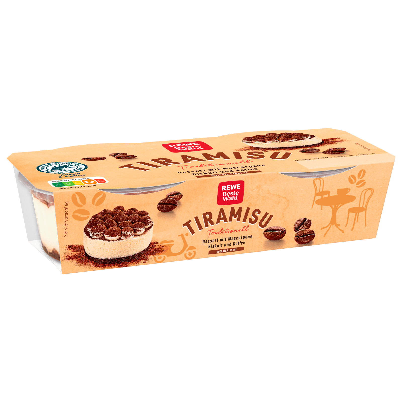 REWE Beste Wahl Tiramisu Traditionell 2x100g