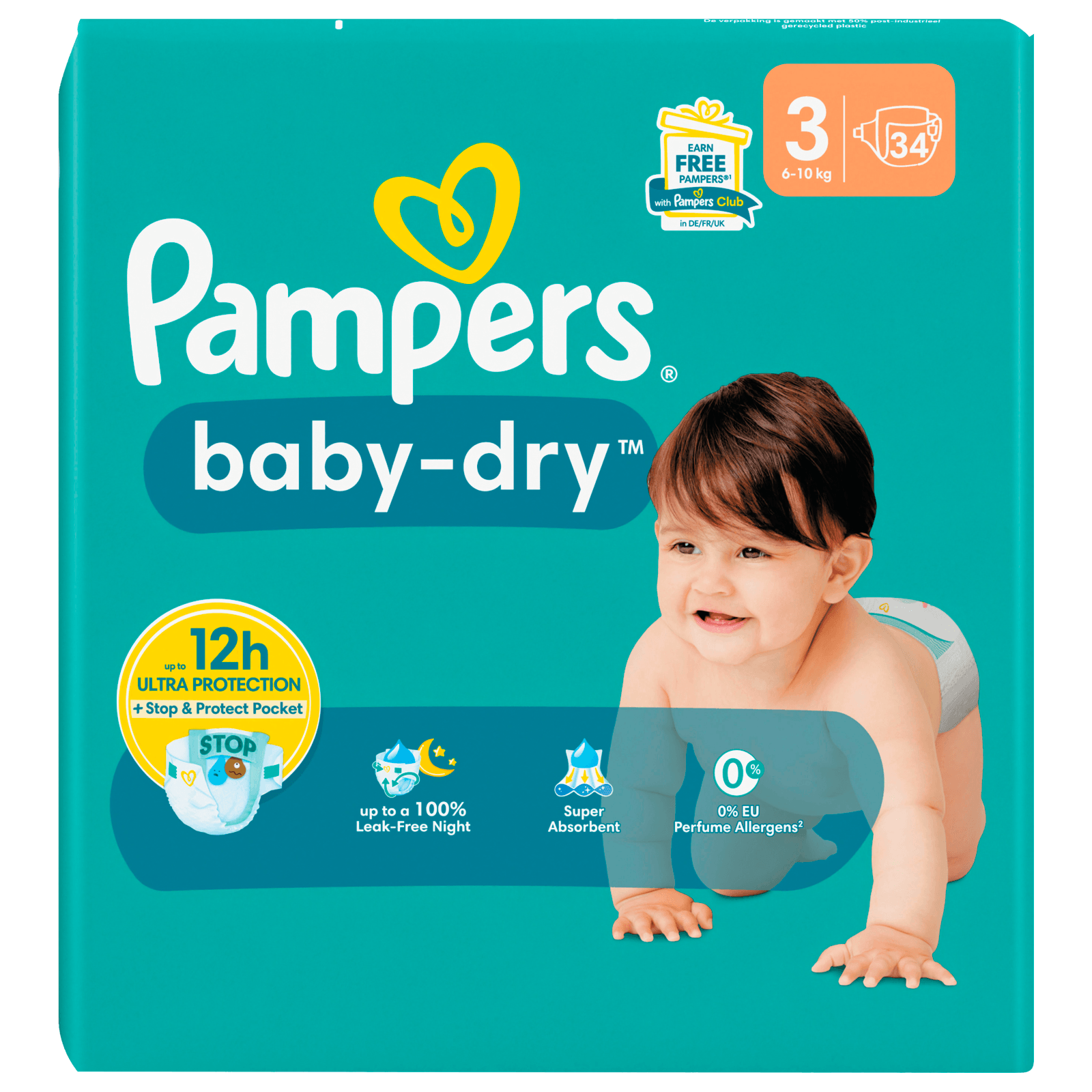 Pampers Baby Dry Gr.4 Maxi Plus 10-15kg Jumbo Plus Pack 