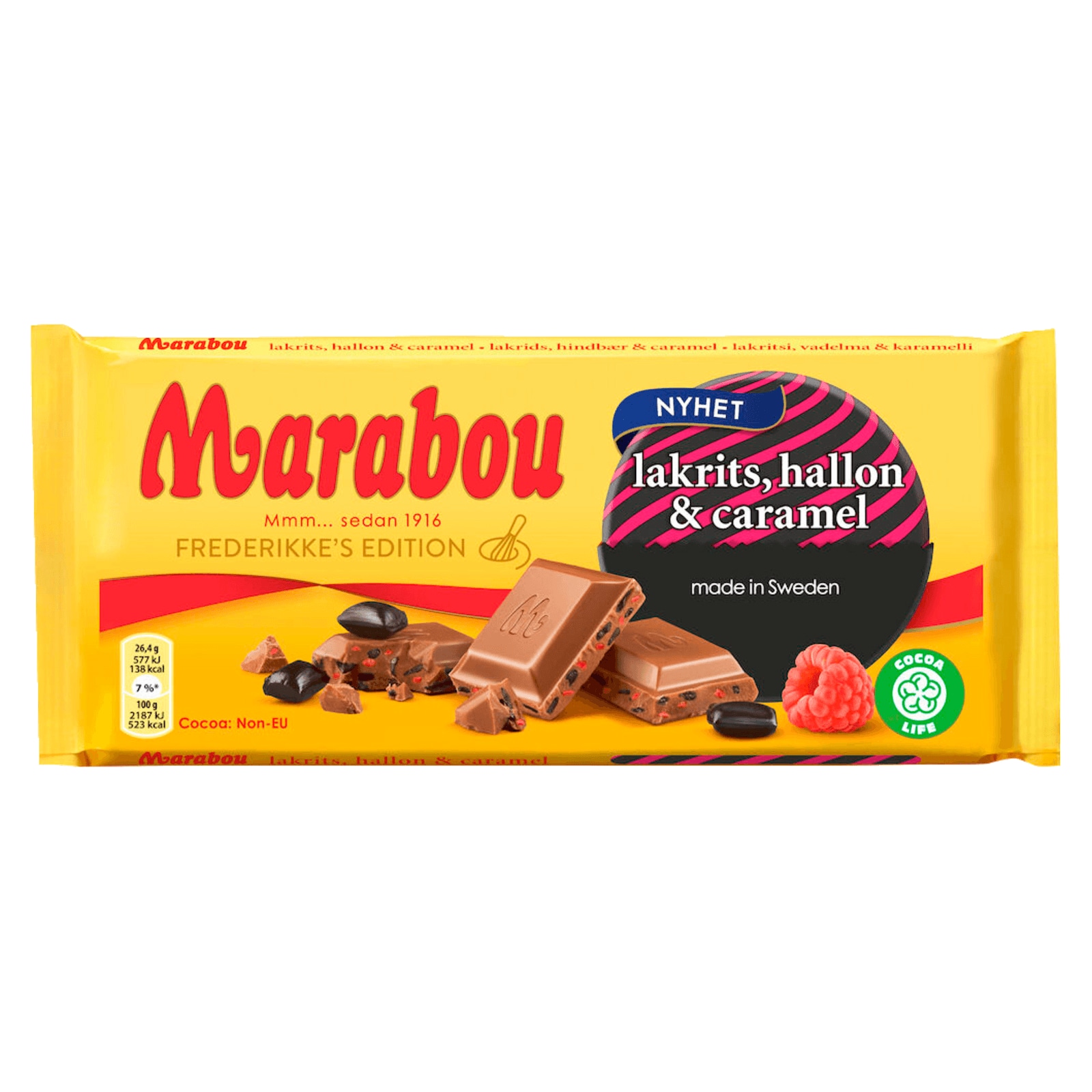 Marabou Schokolade Lakritz, Hallon & Karamell 185g bei REWE online  bestellen!