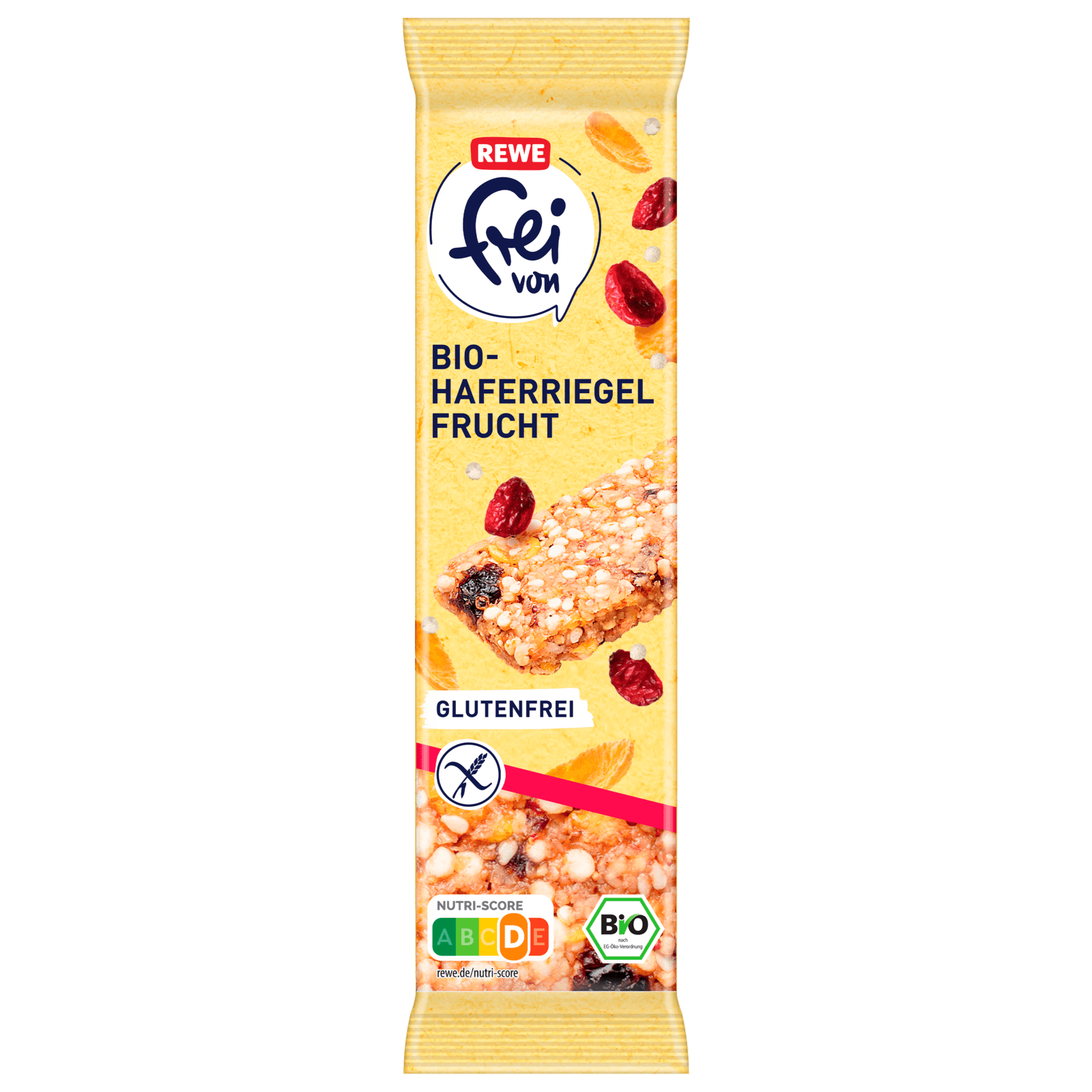 REWE frei von Bio Haferriegel Frucht glutenfrei 25g