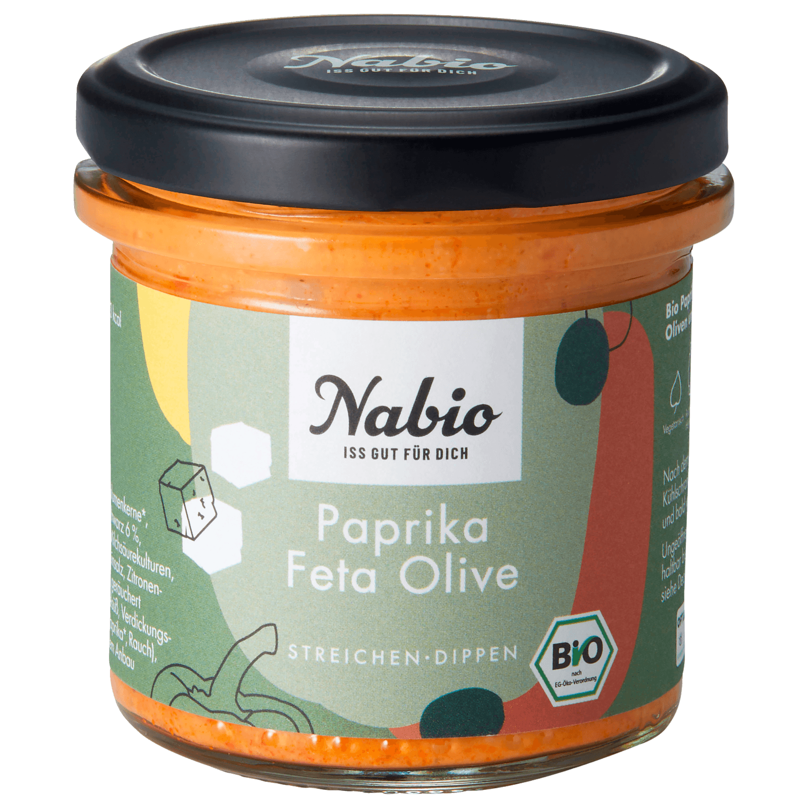 Nabio Bio Paprika Feta Olive Aufstrich 135g