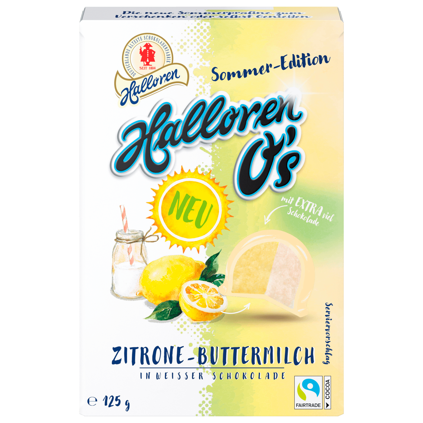 O\'s Zitrone-Buttermilch Halloren 125g online weißer bestellen! bei REWE in Schokolade