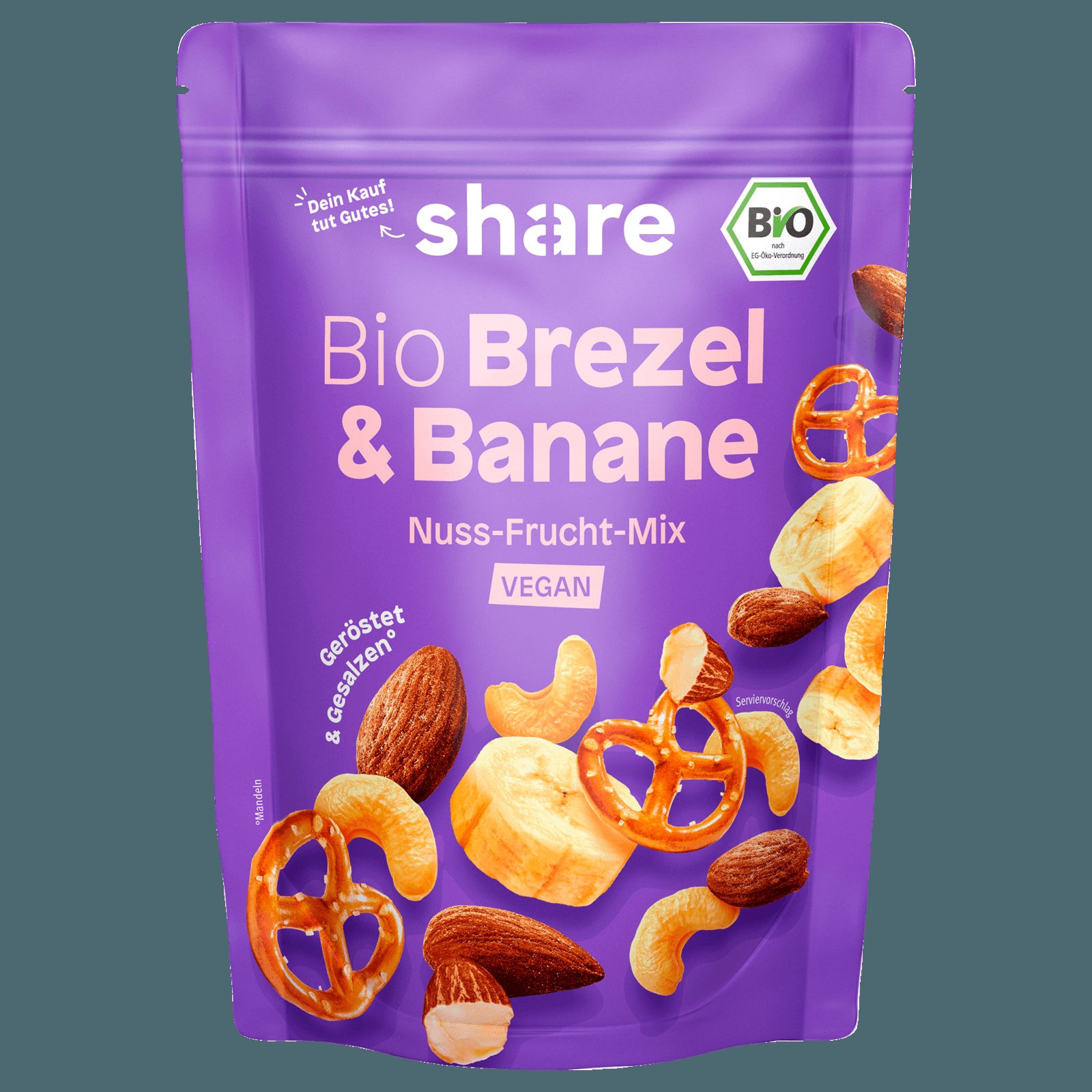 share Bio Nuss Frucht Mix Brezel & Banane 125g