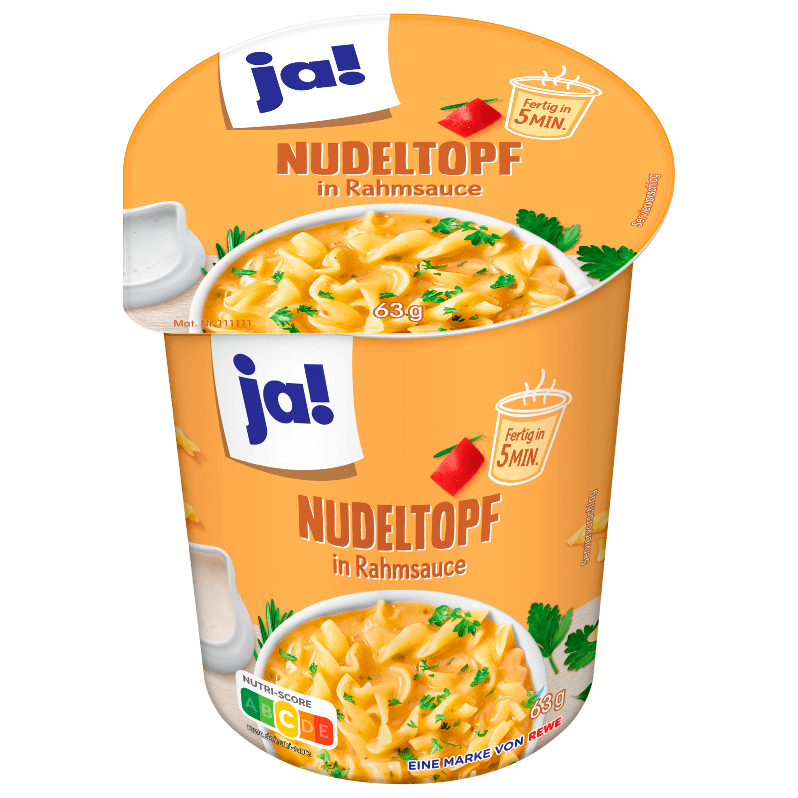 ja! Nudeltopf in Rahmsauce 63g