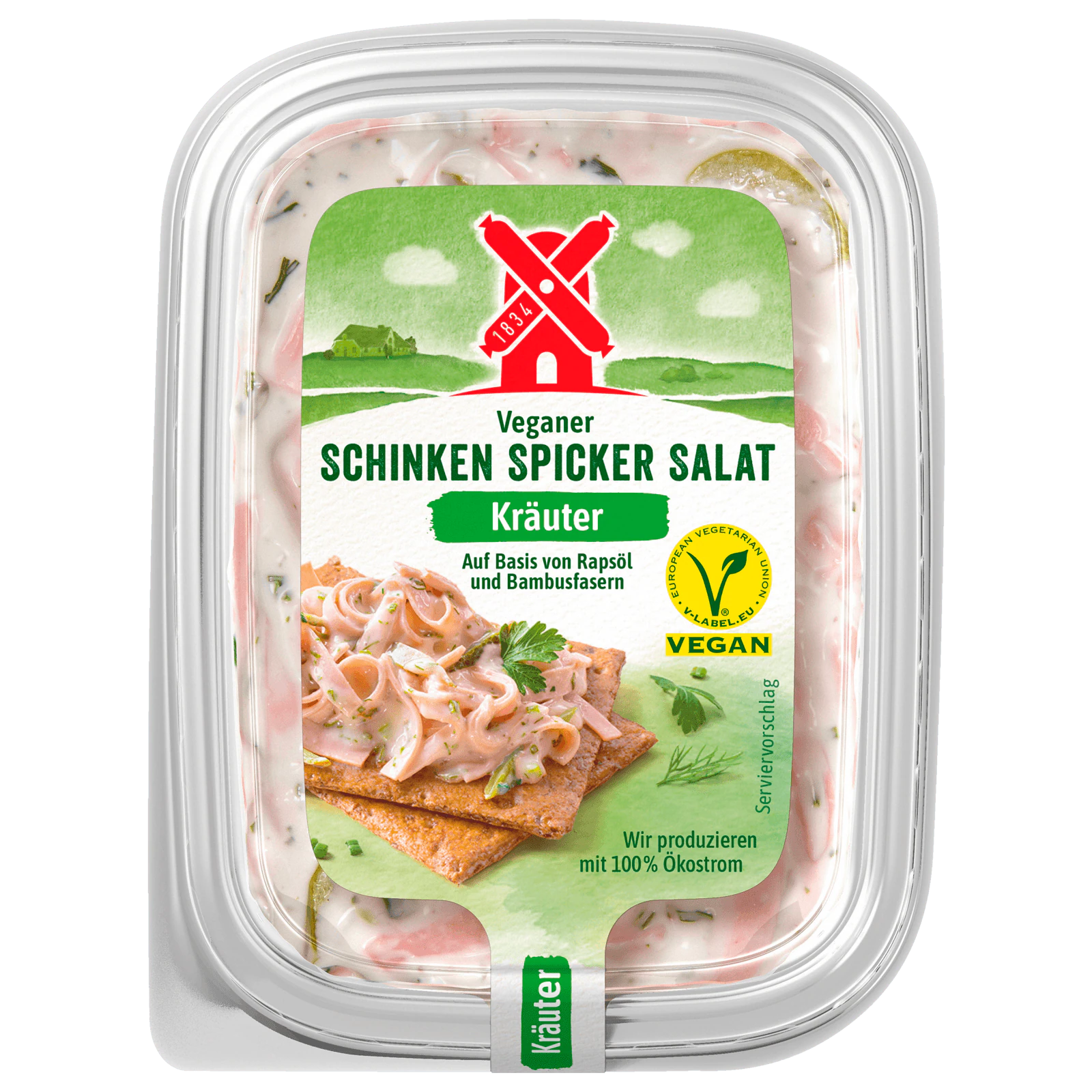 Rügenwalder Mühle Veganer Schinken Spicker Salat Kräuter 150g