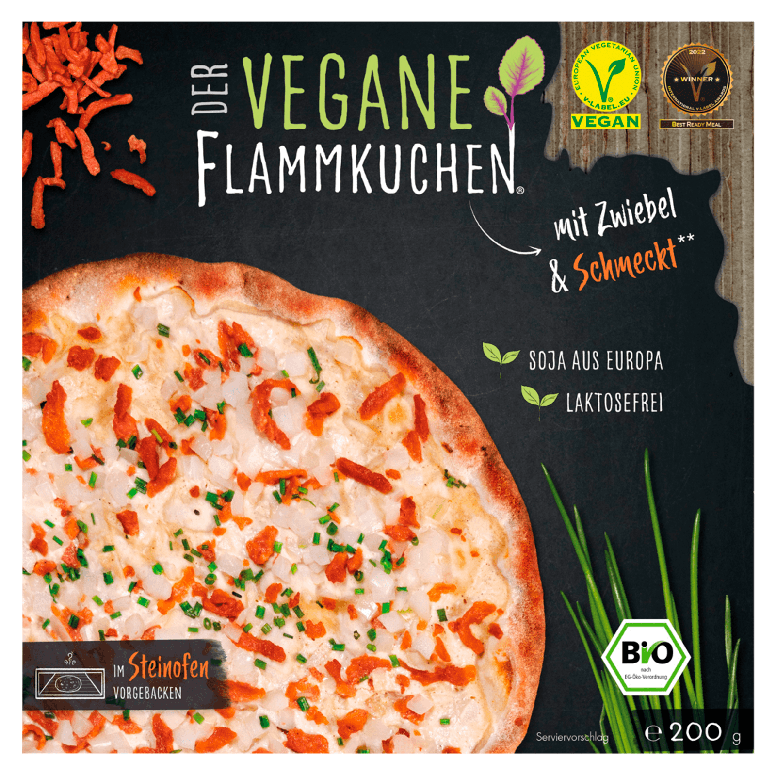 Flammkuchen Profi Bio Flammkuchen Elsässer Art vegan 200g