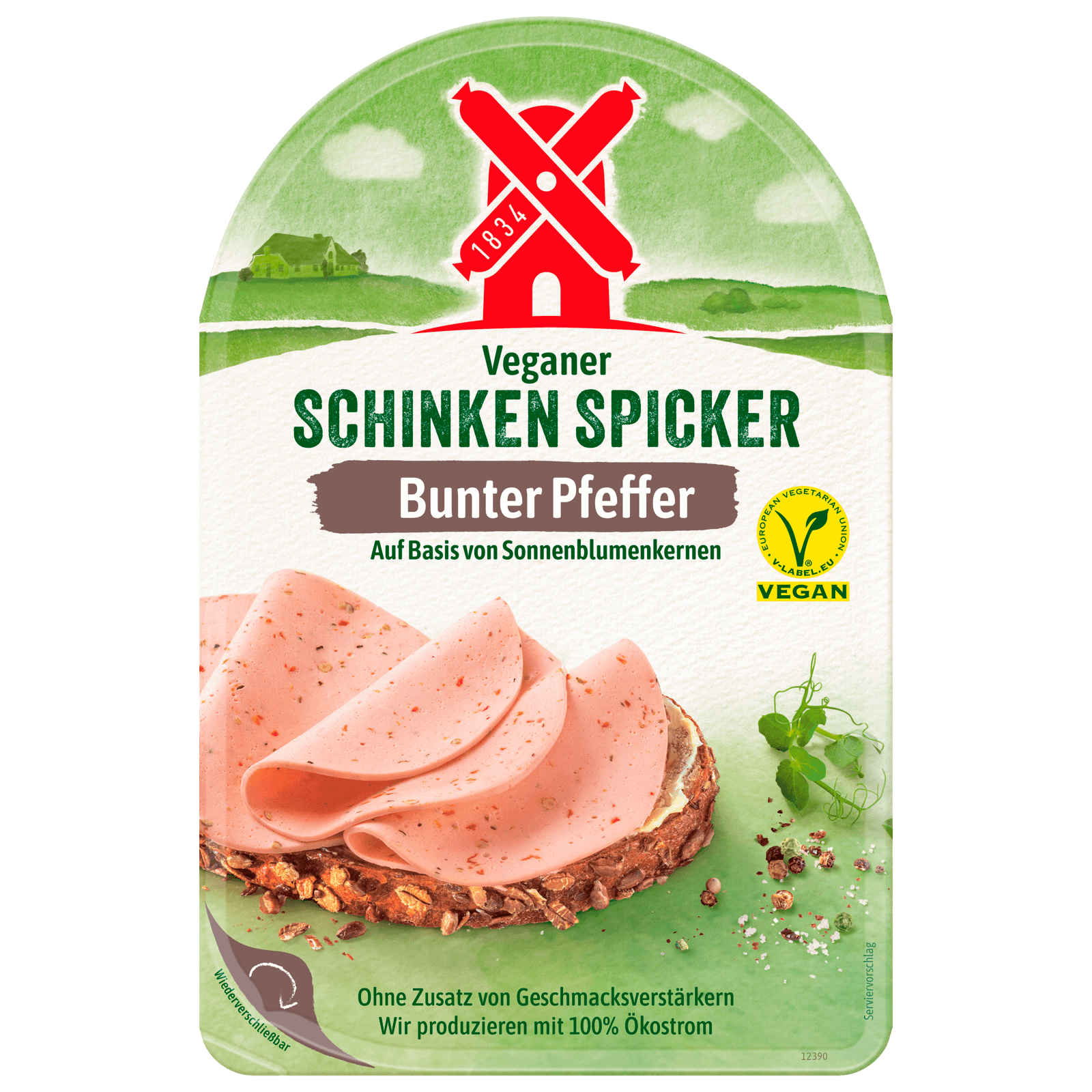 Rügenwalder Mühle Veganer Schinken Spicker mit buntem Pfeffer 80g