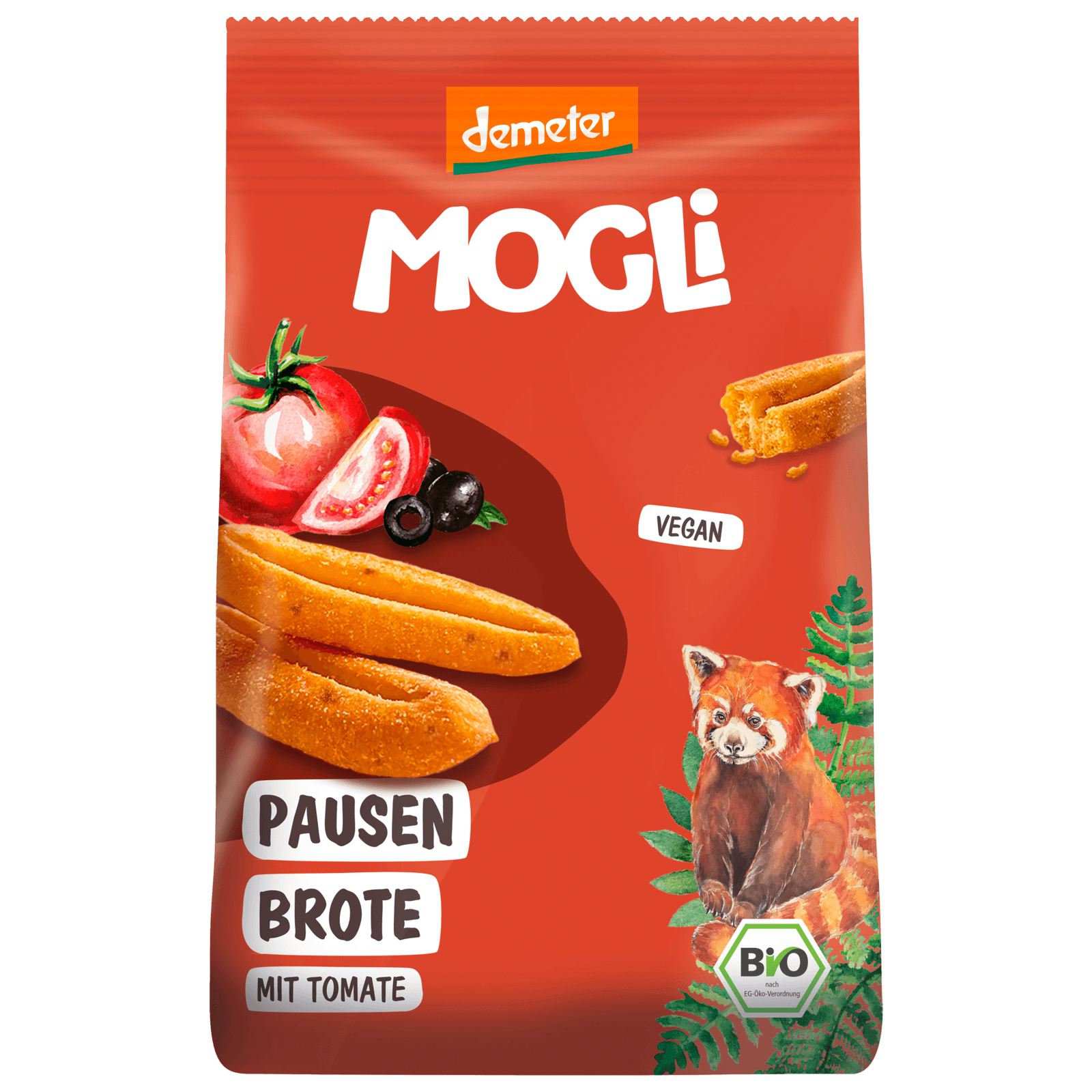 Mogli Bio Demeter Pausen Brote mit Tomate 50g