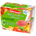 Odenwald Fruchtmus APfel & Erdbeere & Banane 4x100g