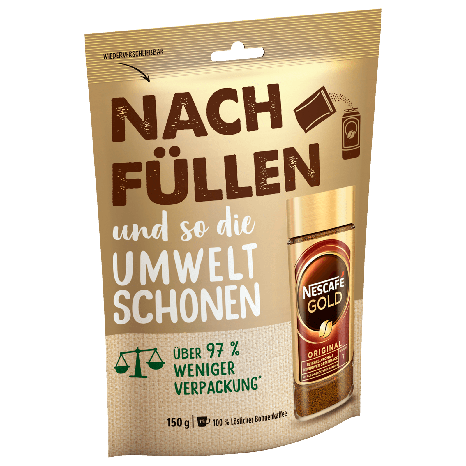 Nescafé Gold zum Nachfüllen 150g