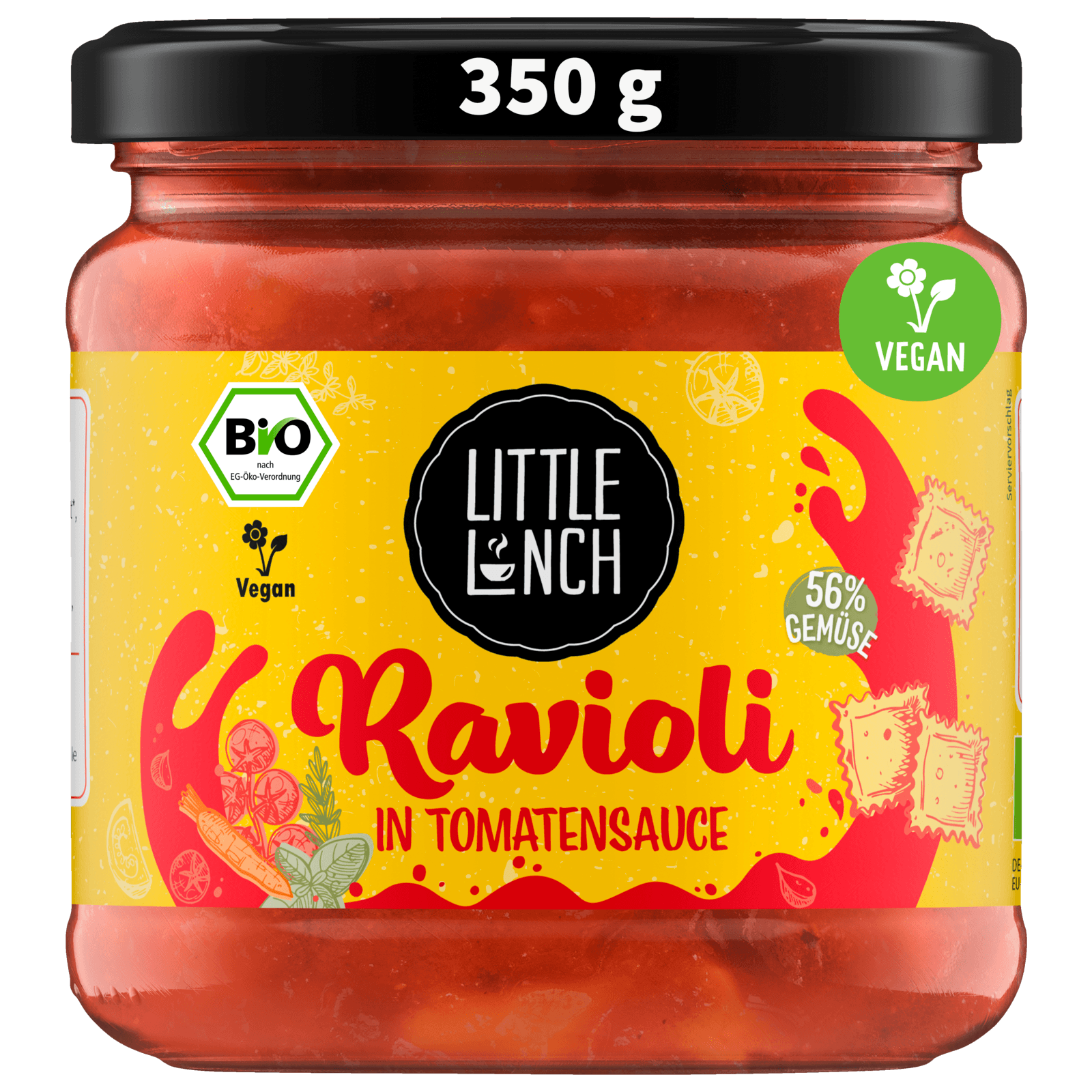 Little Lunch Bio Ravioli in Tomatensauce vegan 350g