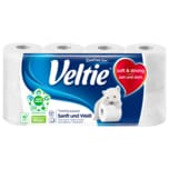 Veltie Toilettenpapier Sanft und Weiß 3-lagig, 8x150 Blatt
