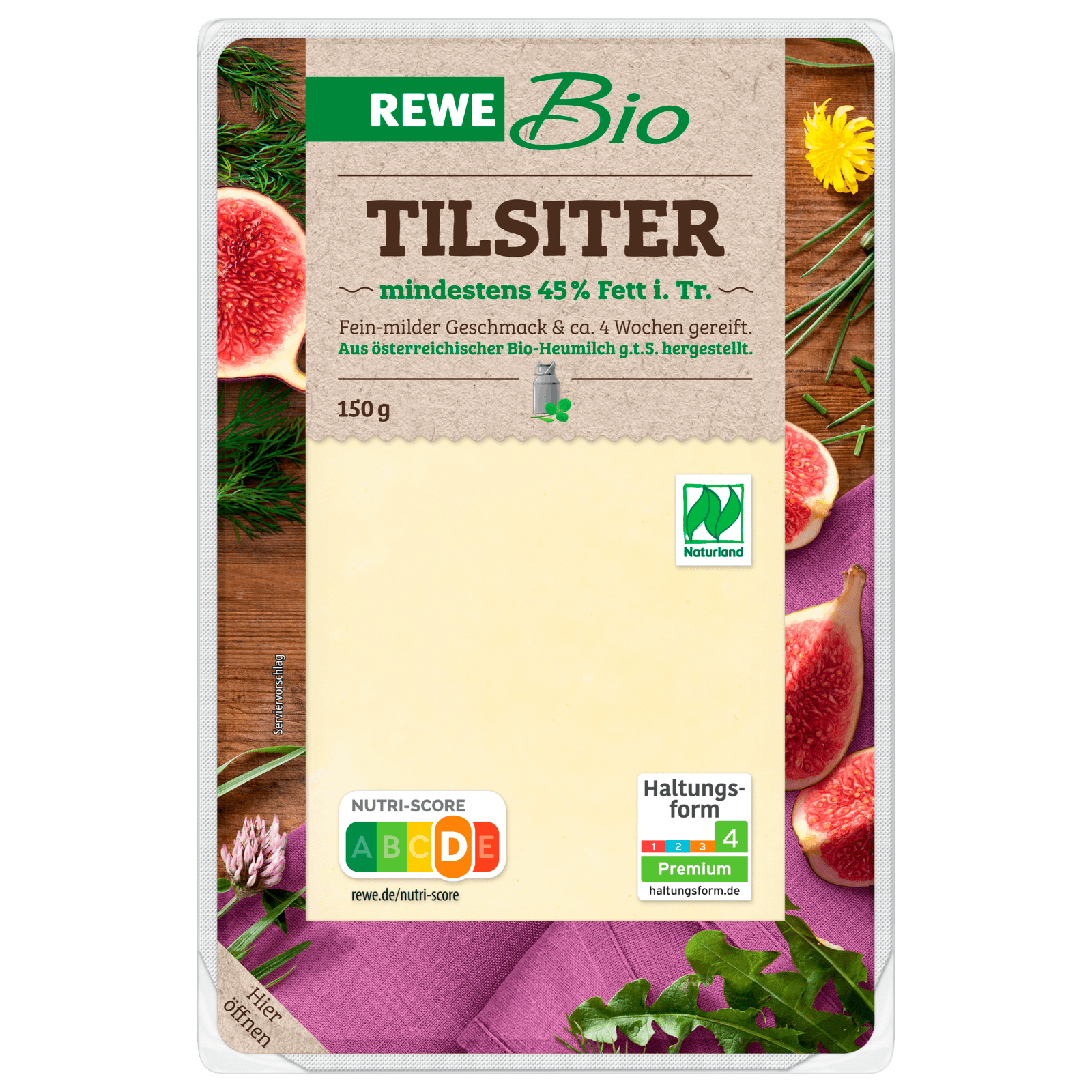 REWE Bio Tilsiter Scheiben 150g