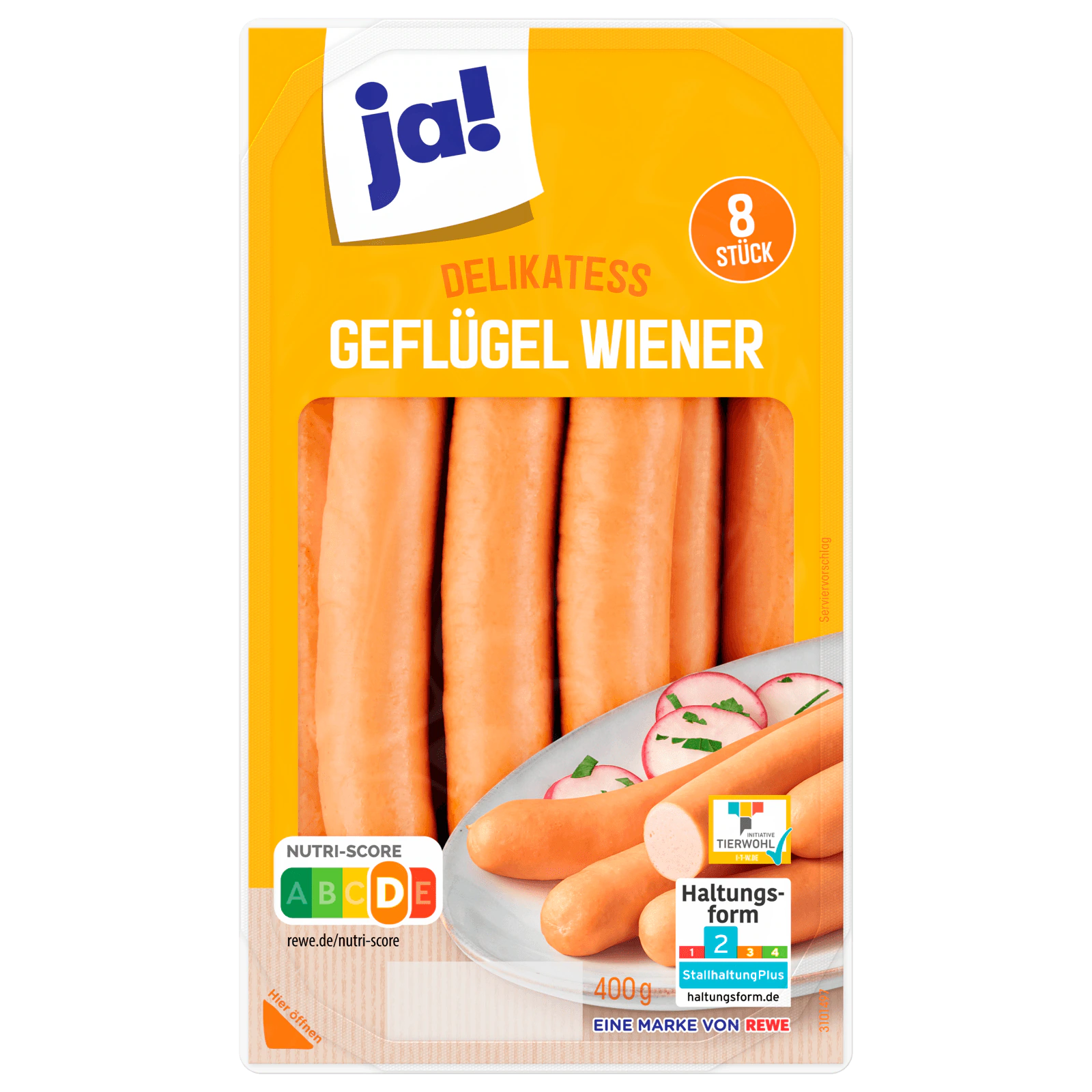 ja! Geflügel Wiener 400g