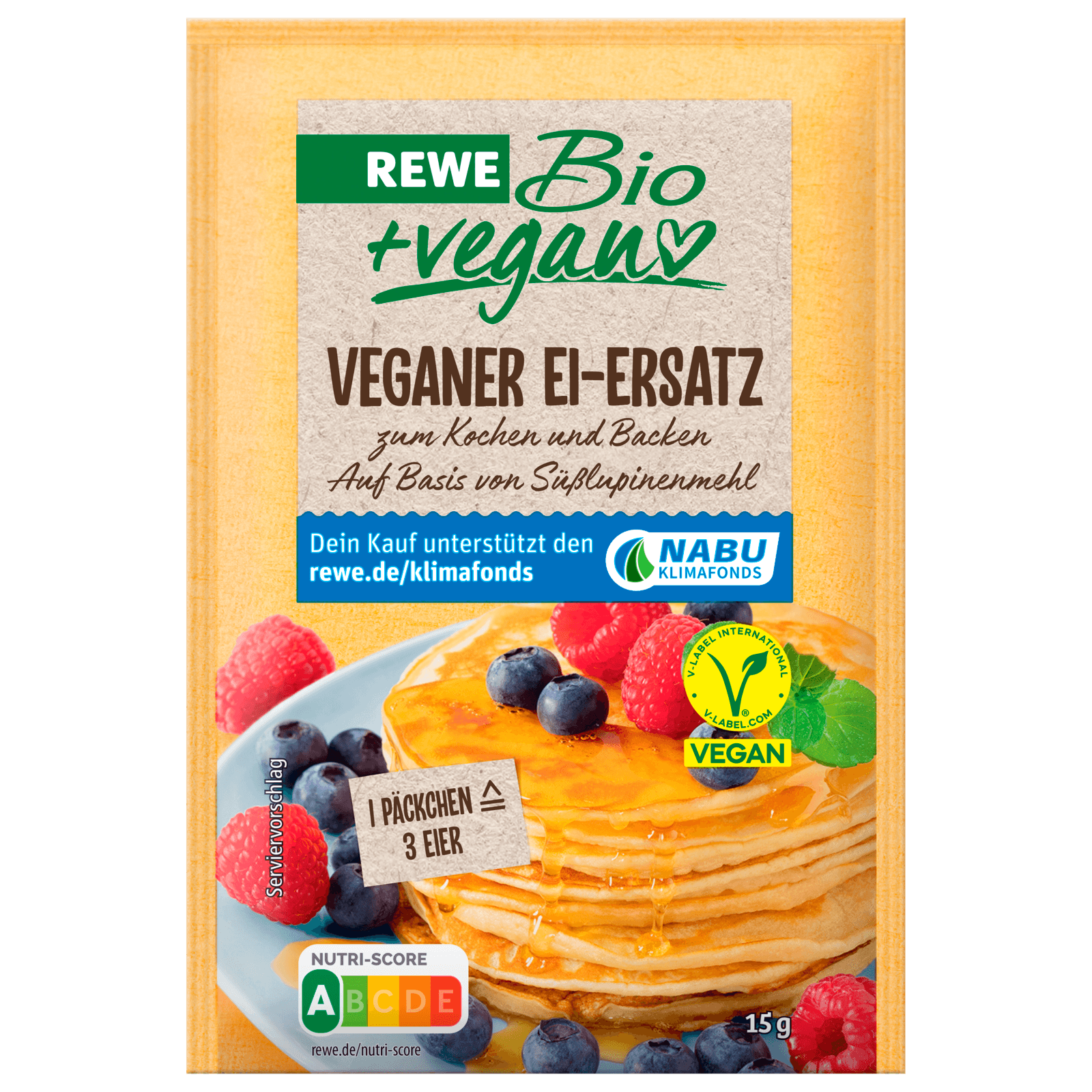 REWE Bio + vegan Eiersatz 15g