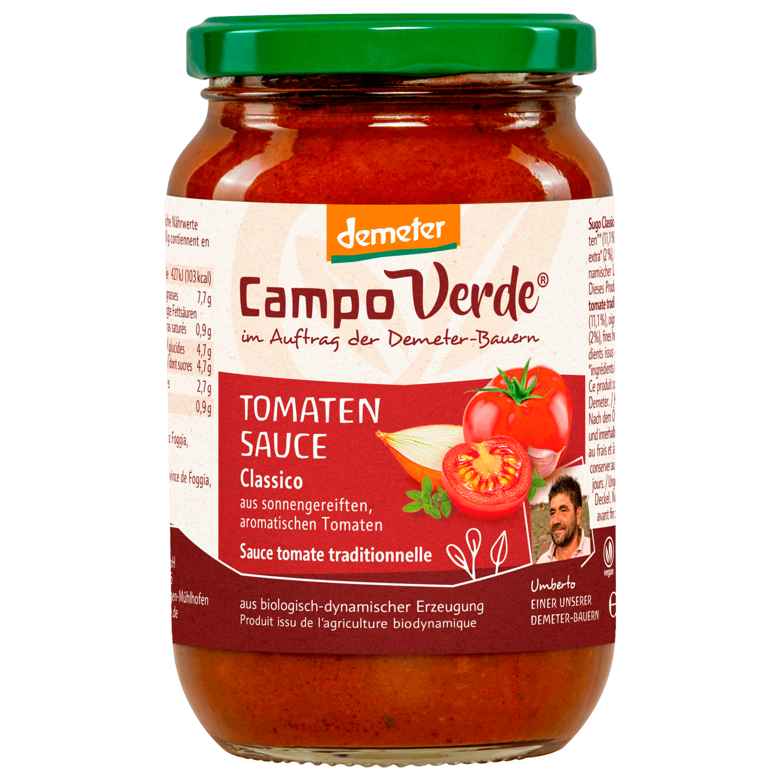 Campo Verde Bio Demeter Tomaten Sauce classico 350g