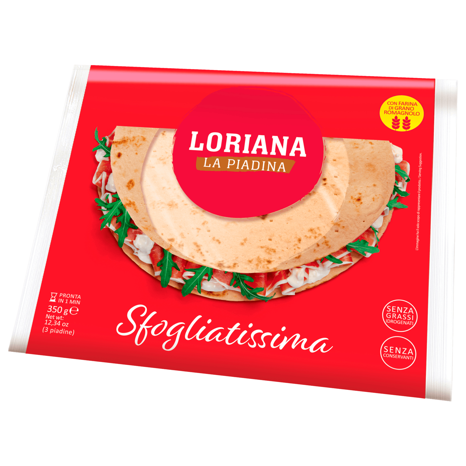 Loriana La Piadina Italienisches Fladenbrot 350g bei REWE online bestellen!