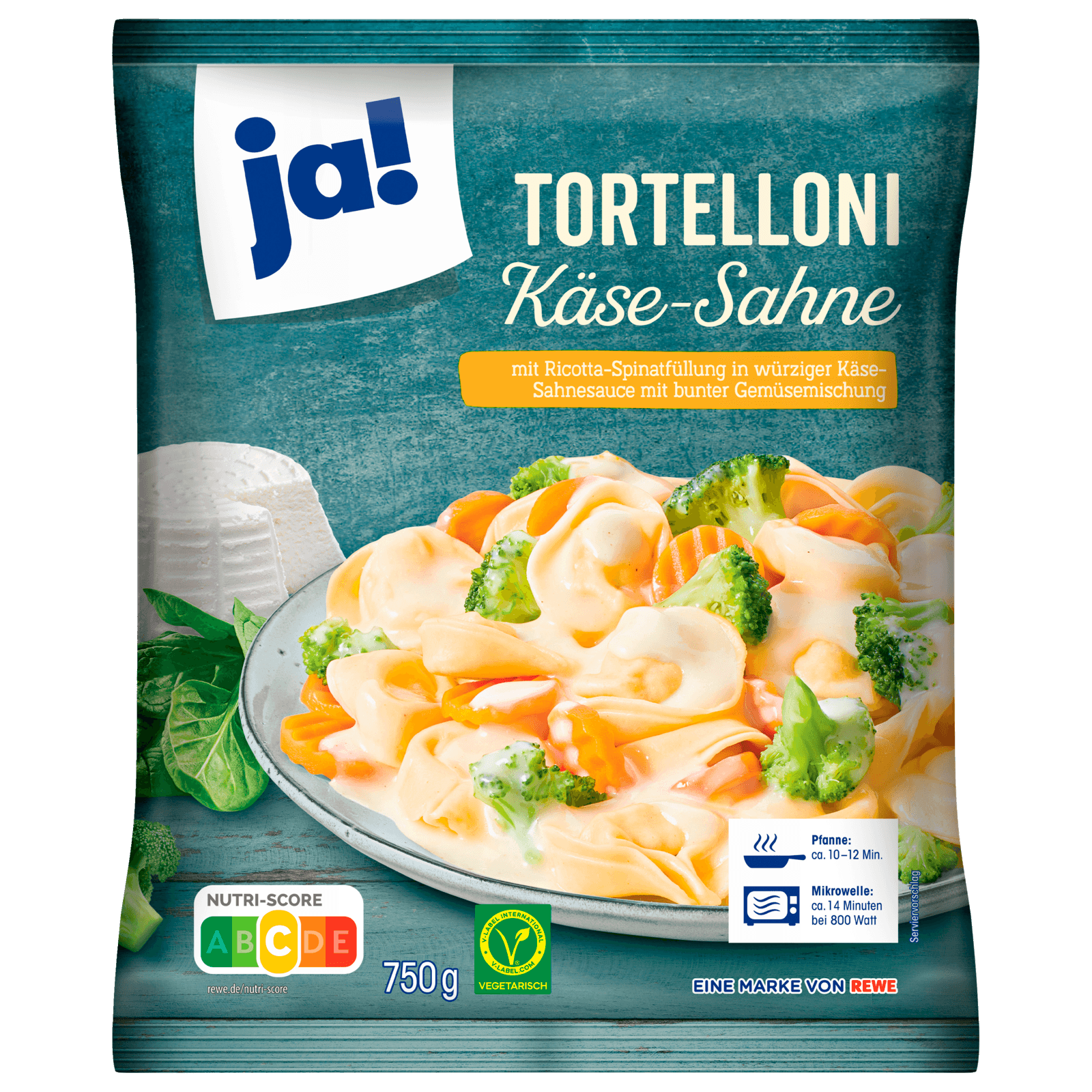 Ja Tortelloni Käse Sahne 750g Bei Rewe Online Bestellen